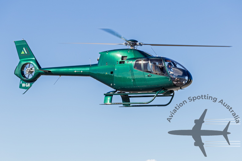 CJ Murphy Group of Companies (VH-CJU) Eurocopter EC120B Colibri departing Wagga Wagga Airport